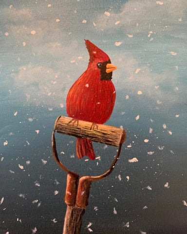 “Cardinal on a Shovel” December 29th at Jake Rooney’s  7:00 no